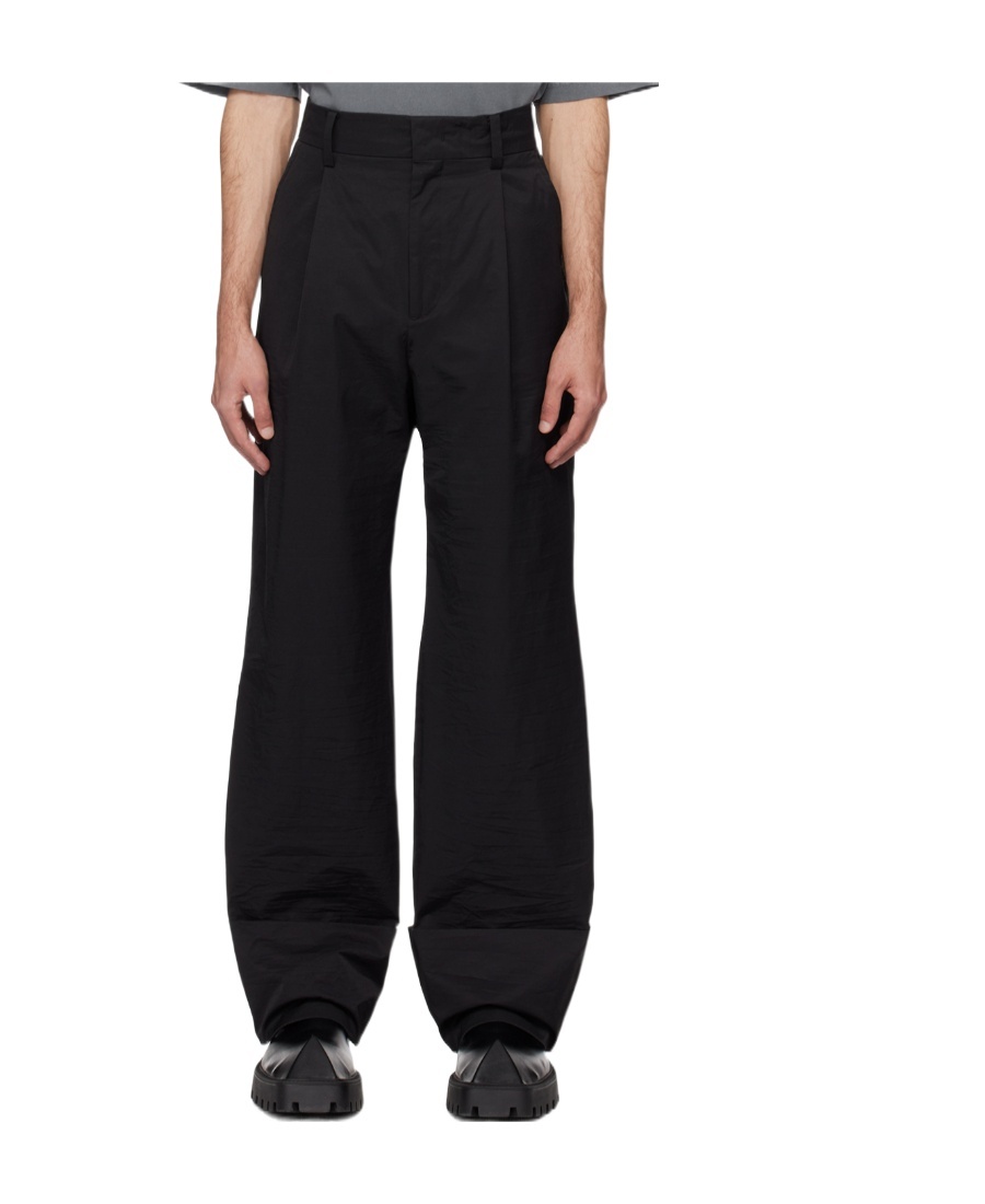 We11 Done Roll-up Four Bags Of Casual Pants In Black
