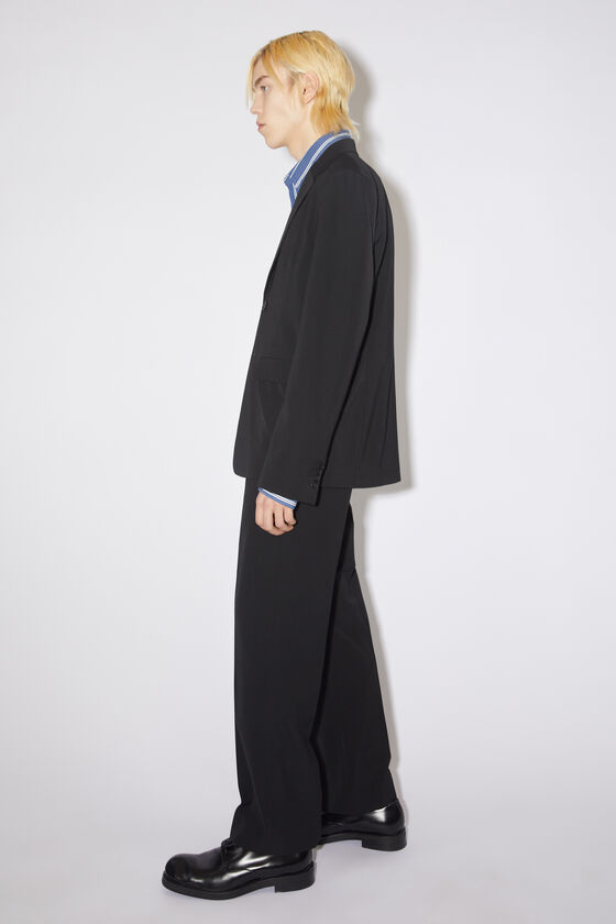 Acne Studios Single-breasted Notched Blazer In Black