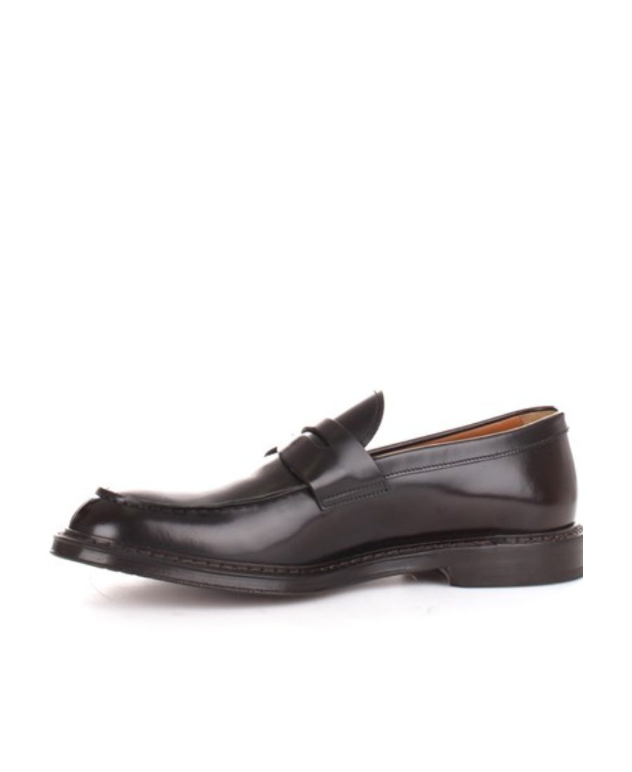 Doucal's Saddle Leather Loafers In Black