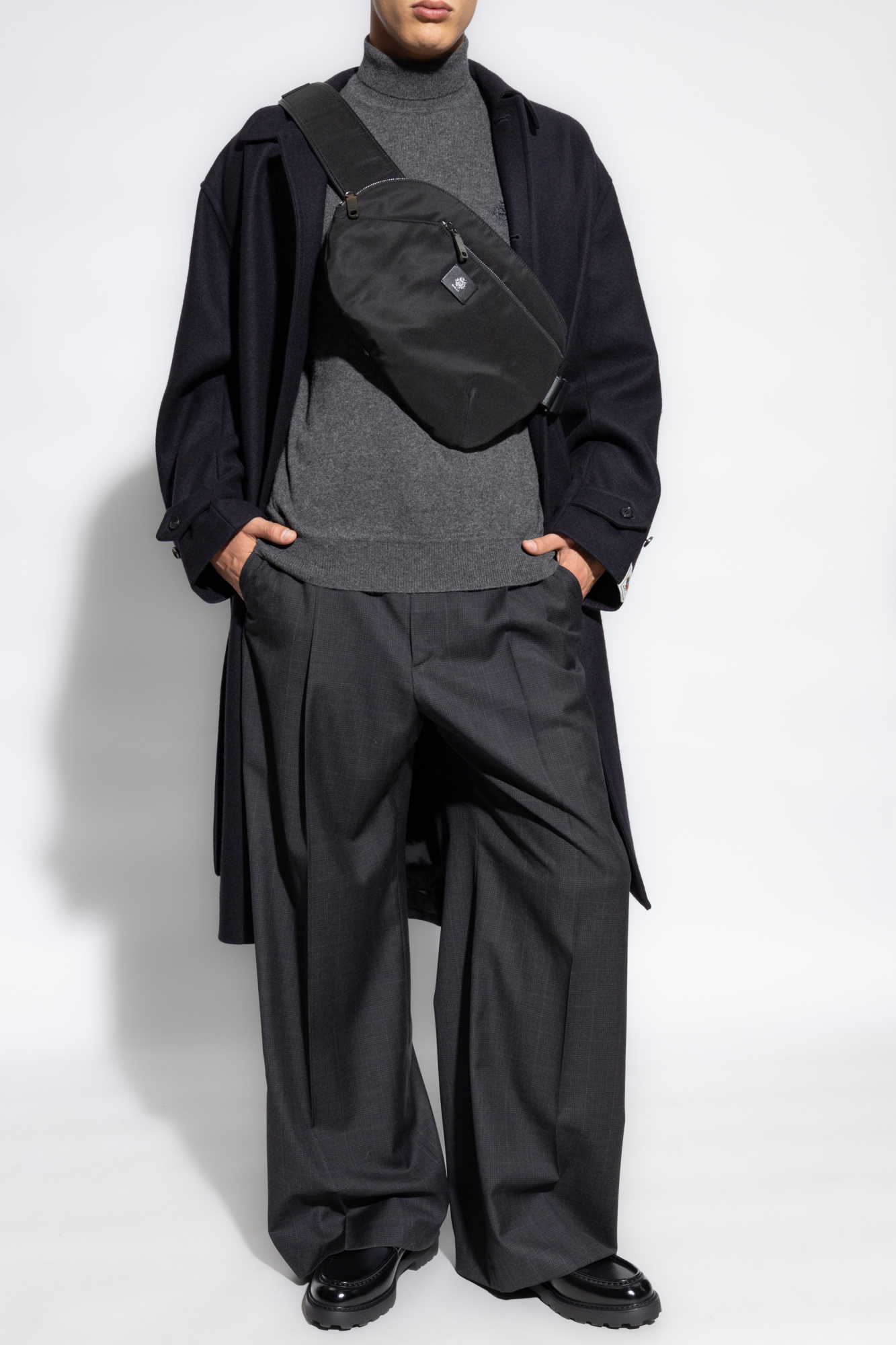 Bally Classic-collar Trench Coat In Black