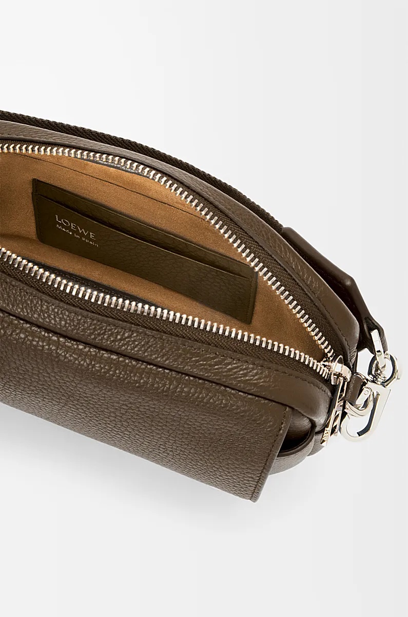 Loewe Small Pebble Messenger Bag In Supple Grained Calfskin