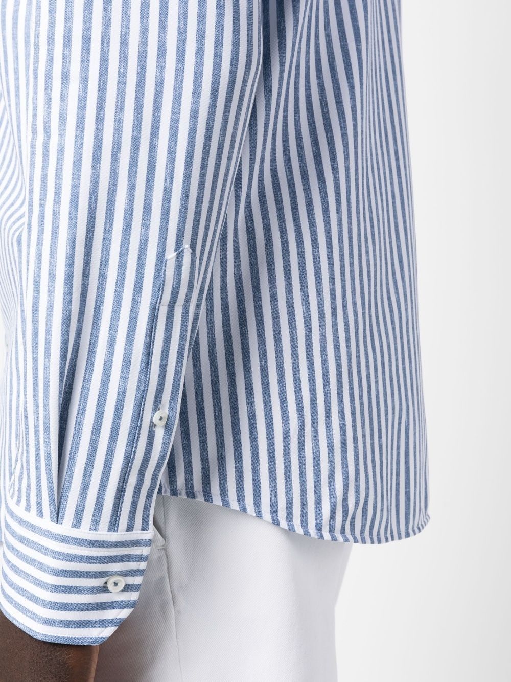 Hugo Boss Stripe-pattern Shirt In White