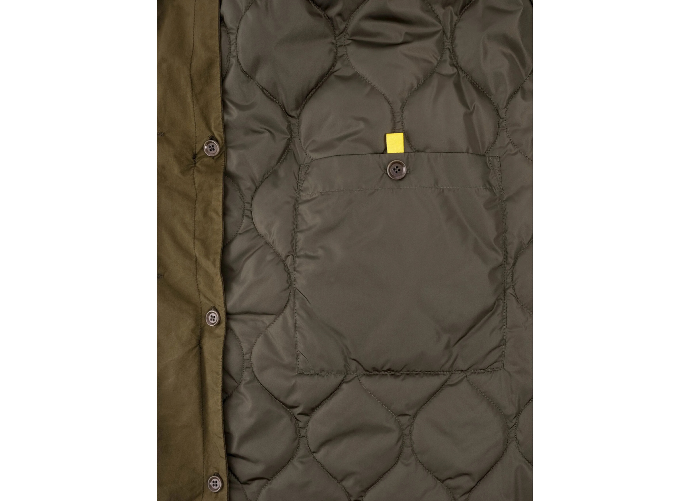 Aspesi Buttoned Cotton Coat In Brown