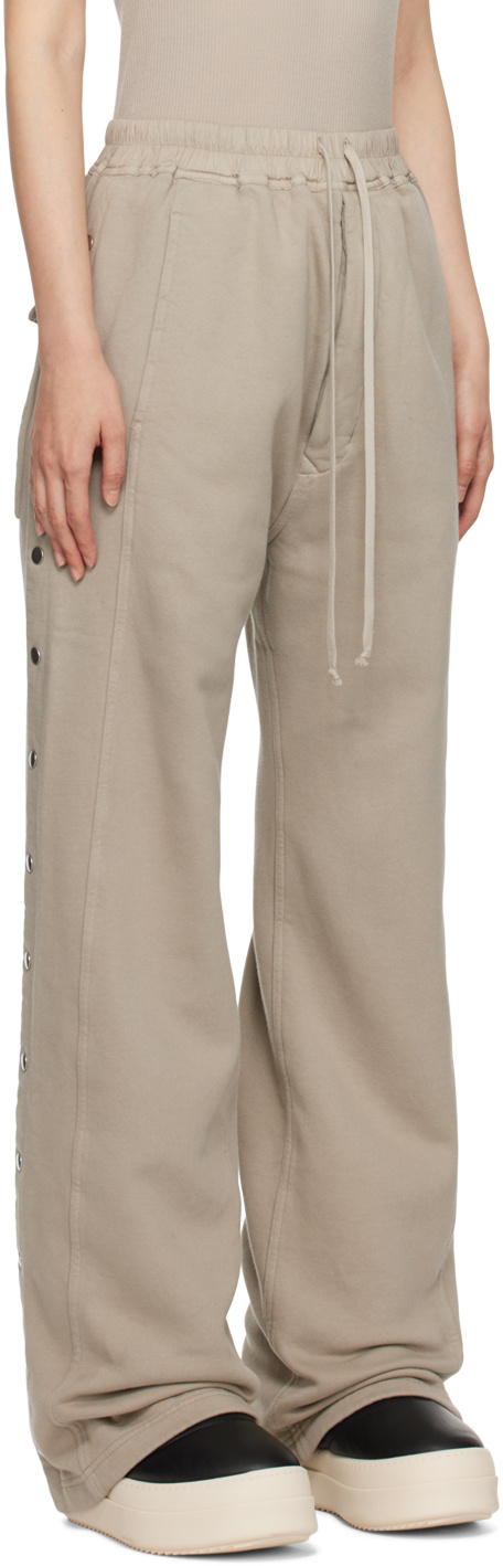 Rick Owens Drkshdw Off-white Porterville Pusher Lounge Pants In Nude