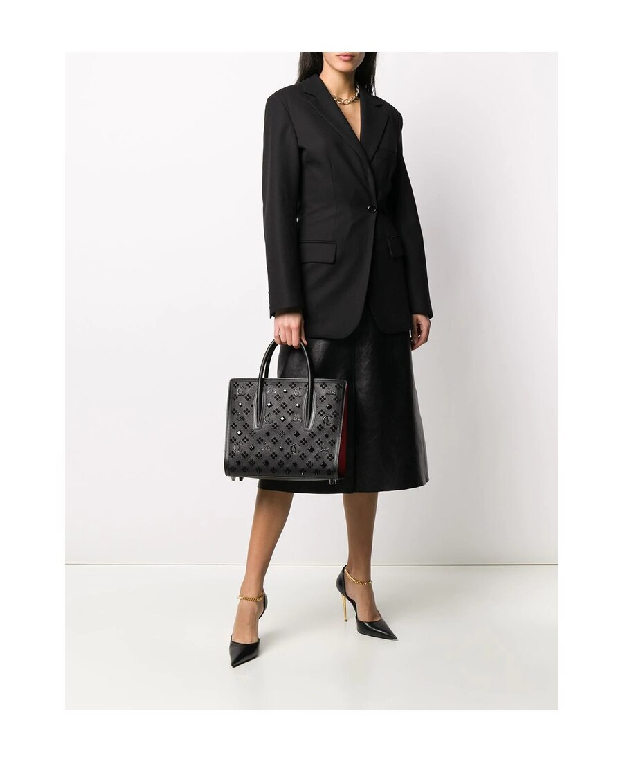 Christian Louboutin Paloma Medium Top Handle Bag In Black