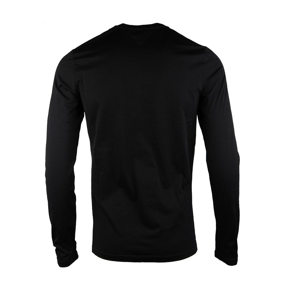 Roberto Cavalli V-neck Long-sleeved T-shirt In Black