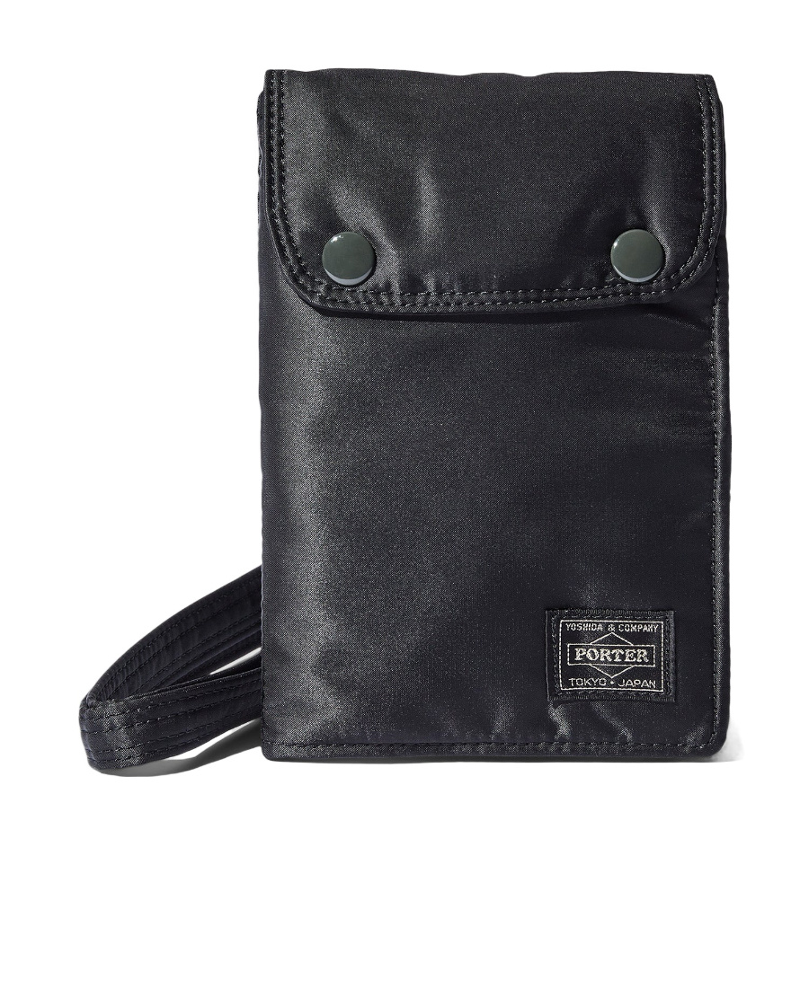 Porter-yoshida & Co Logo Travel Bag In Black