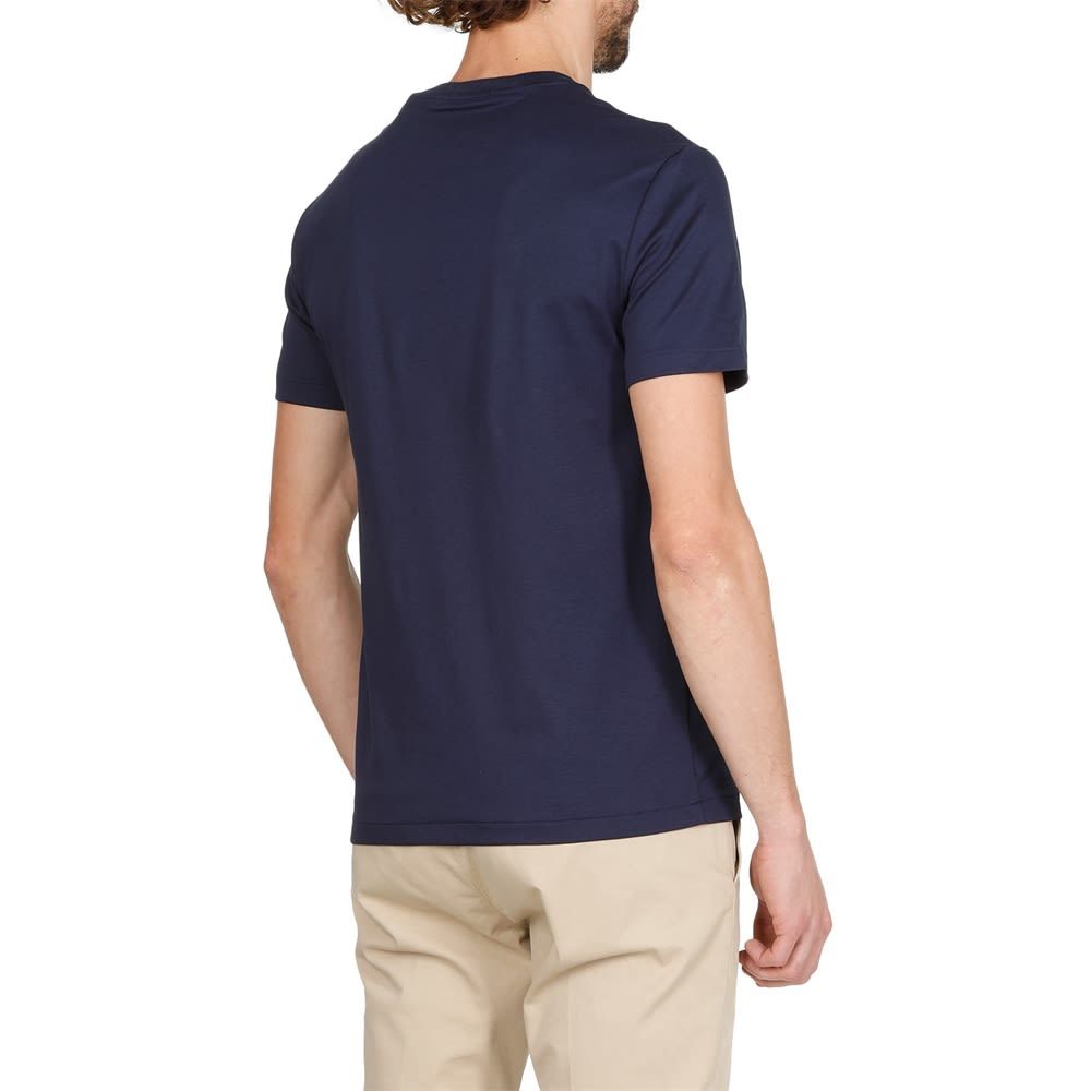 Polo Ralph Lauren Custom Slim-fit In Pima Cotton T-shirt In Blue