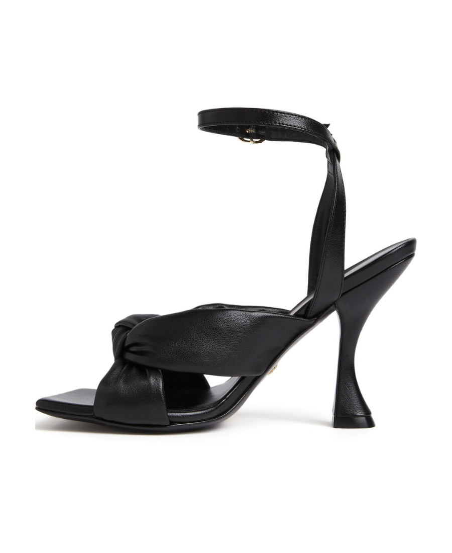 Stuart Weitzman Playa 110mm Leather Sandals In Black