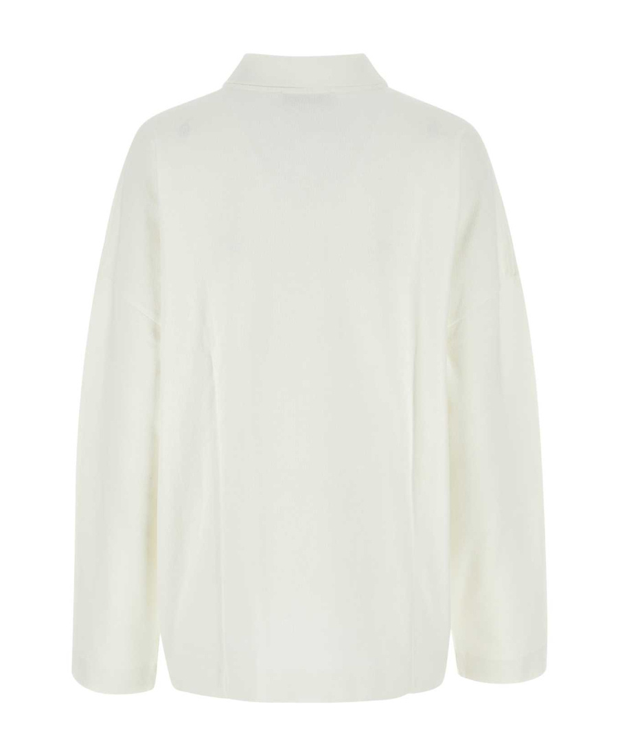 Shop Apc A.p.c. X Jw Anderson Long-sleeved Polo Shirt In White
