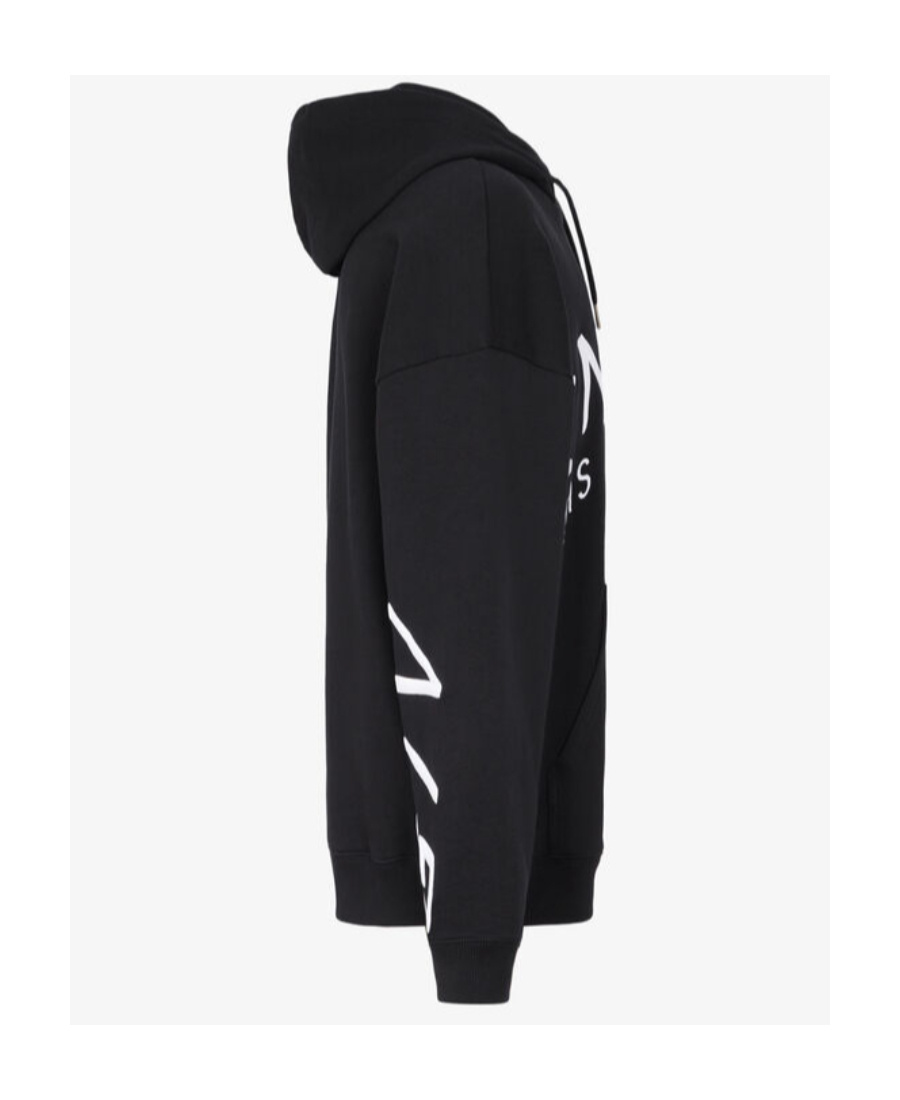 Givenchy Refracted Logo Embroidered Hoodie In Black