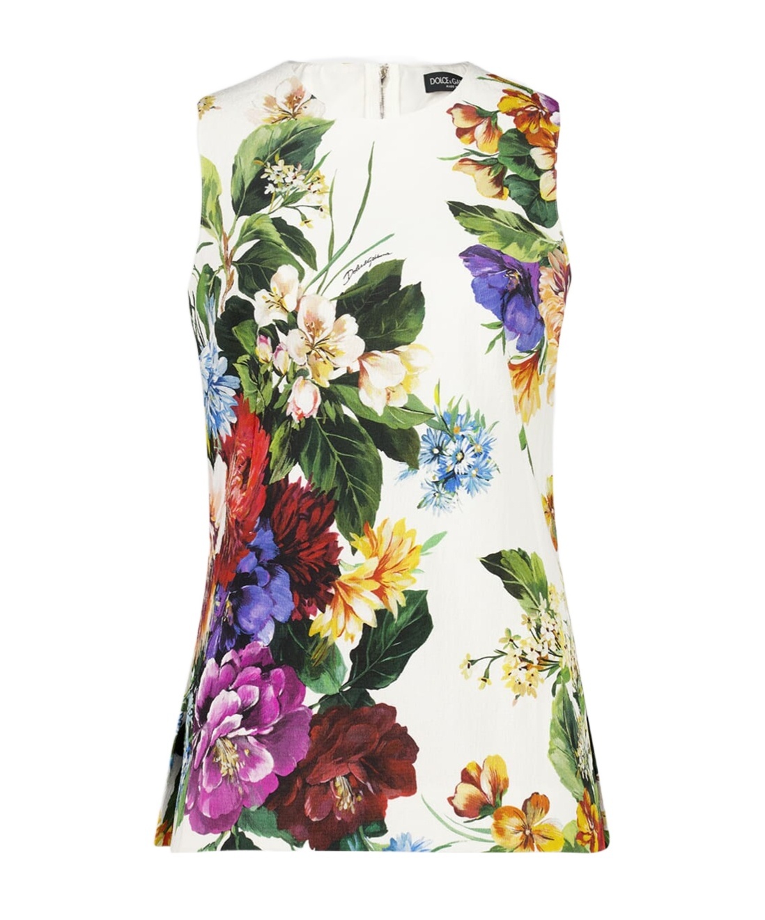 Dolce & Gabbana Dolce  Gabbana Flower Bouquet-printed Top In Multi