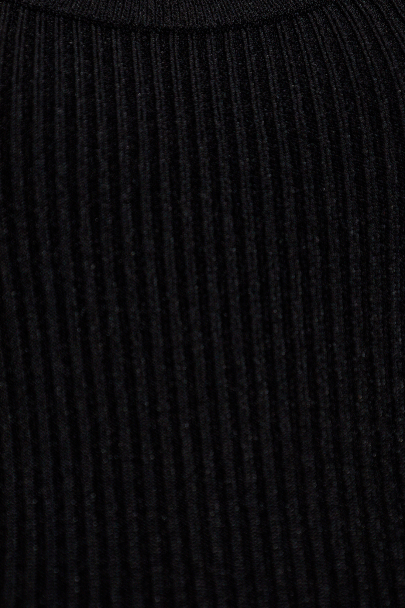 Alaïa Ribbed Texture Scoop Neck Sleeveless Body In Black