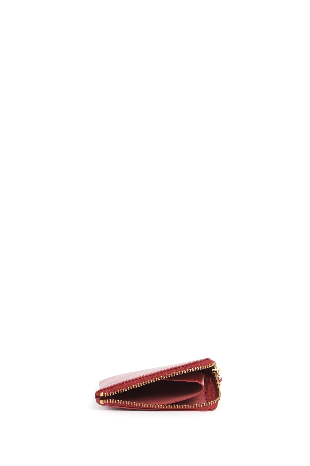 Comme Des Garçons Small Zip-around Wallet In Brown