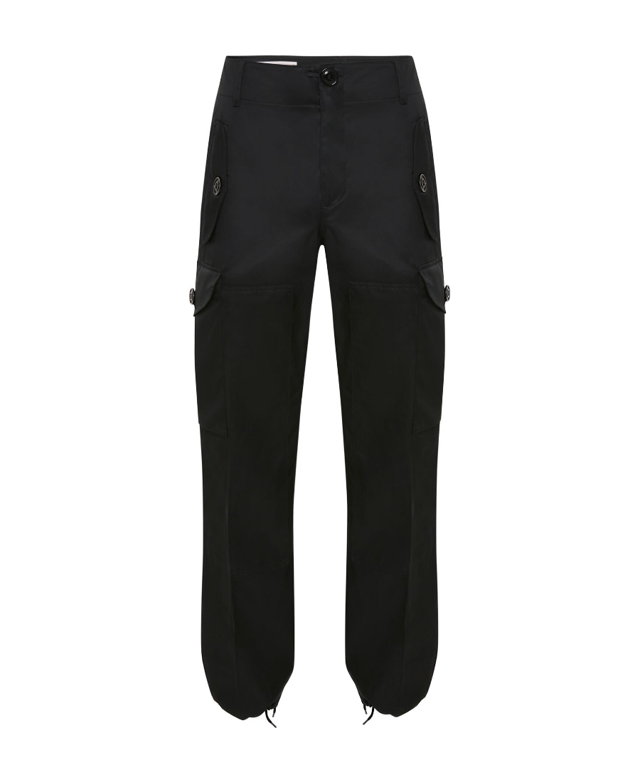 Alexander Mcqueen Pocket Detailed Straight Leg Trousers In Black