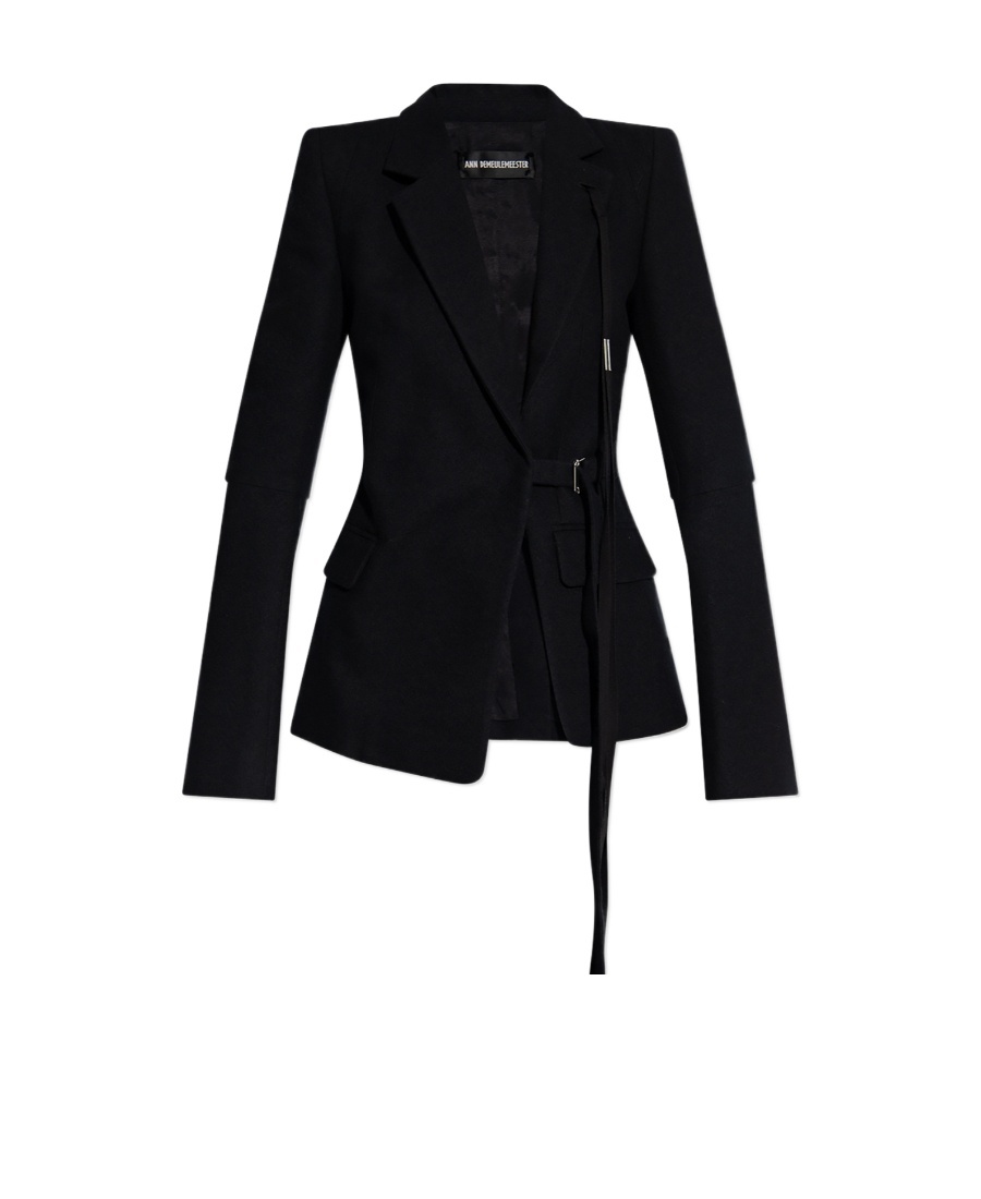 Ann Demeulemeester Venla Asymmetric Tailored Jacket In Black