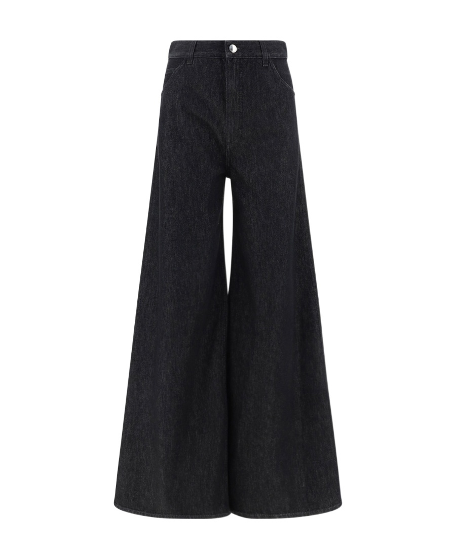 Chloé Wide-legged Jeans In Black