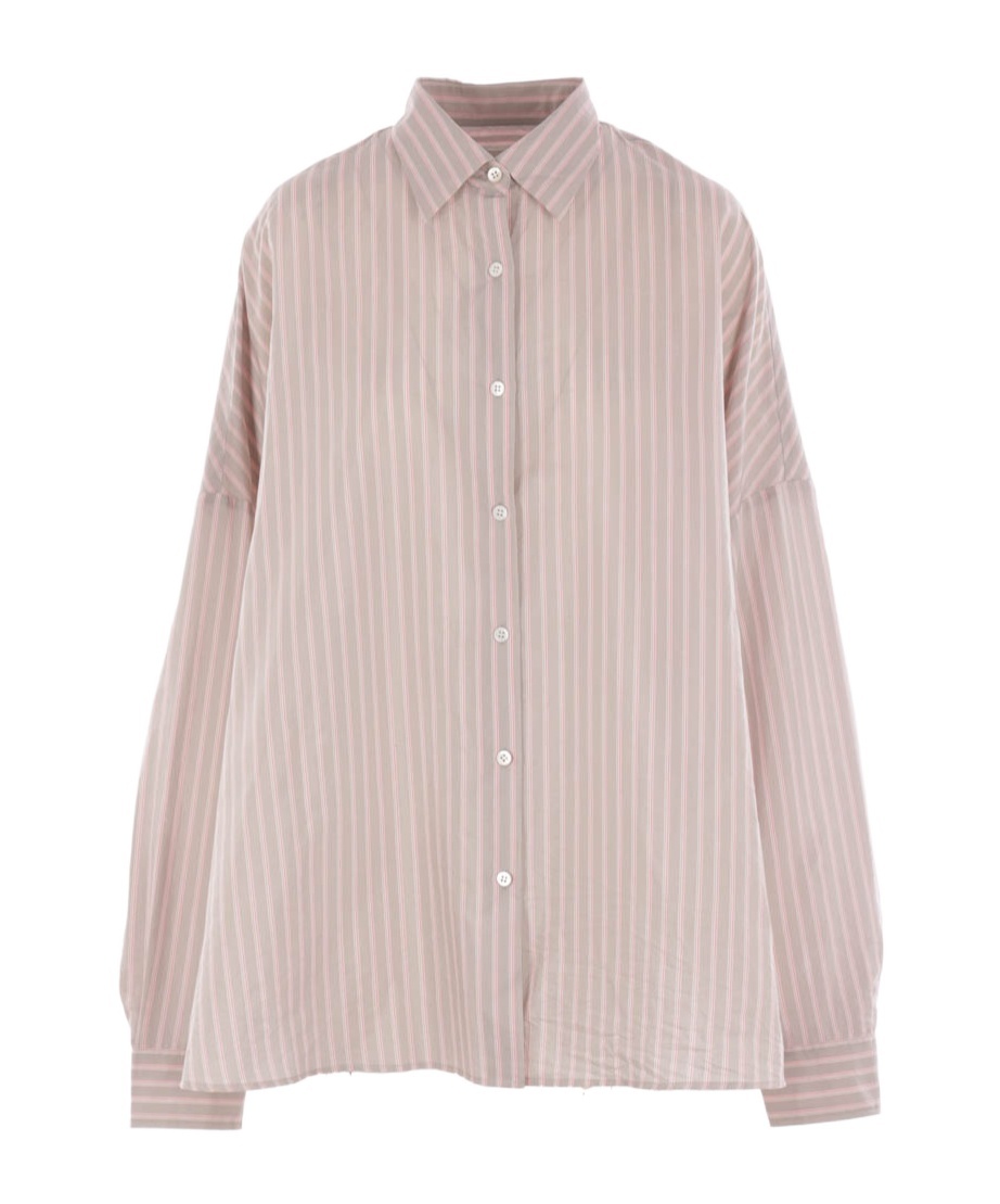 Shop Dries Van Noten Lapel Long Sleeve Shirt In Nude