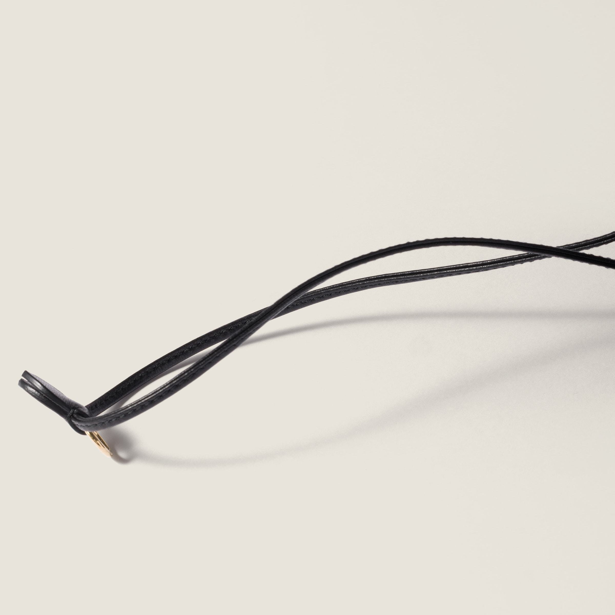 Miu Miu Matelassé Nappa Leather Pouch In Black