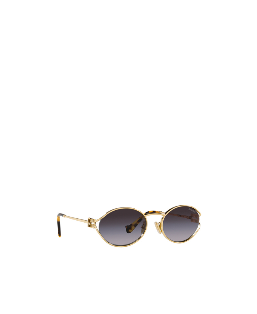 Miu Miu Logo Sunglasses In Gray