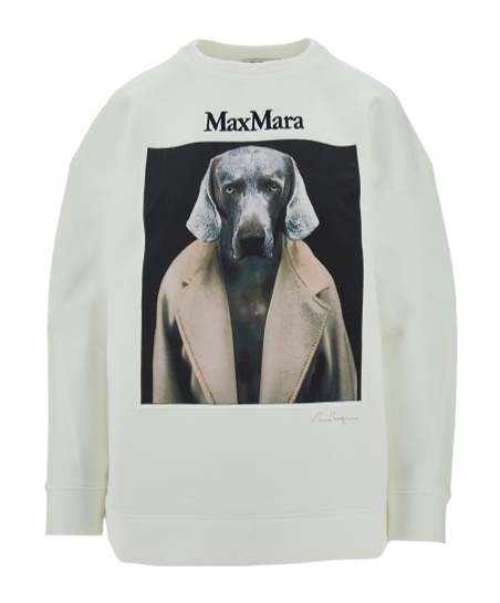Max Mara Long-sleeved Sweater In White