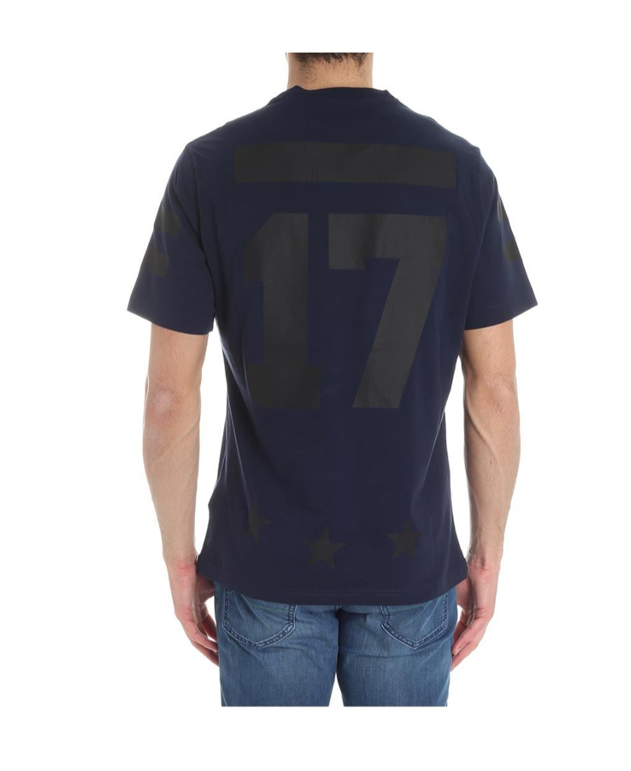 Hydrogen T-shirt With Round Neck And Short Sleeves In Black