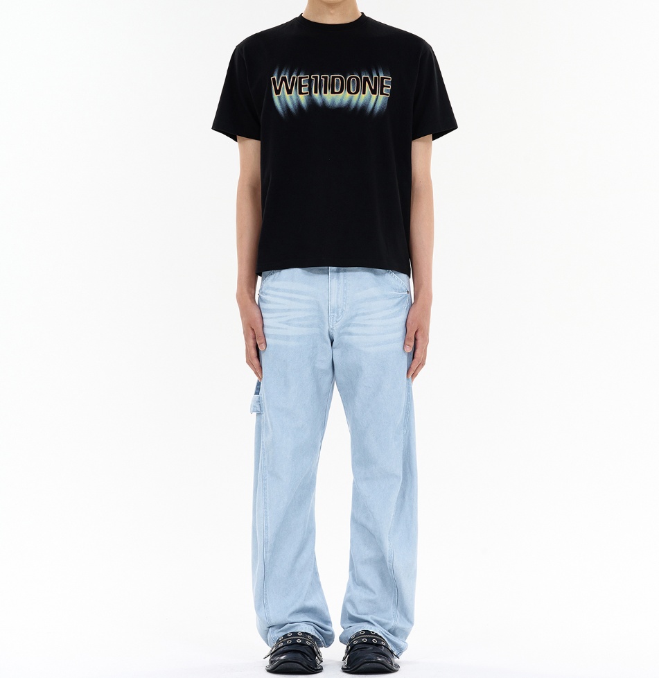 We11 Done Logo-print T-shirt In Black