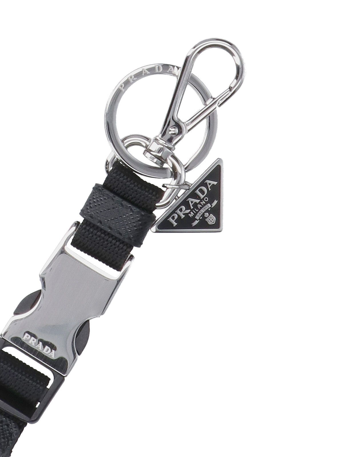 Prada Logo-engraved Keyring