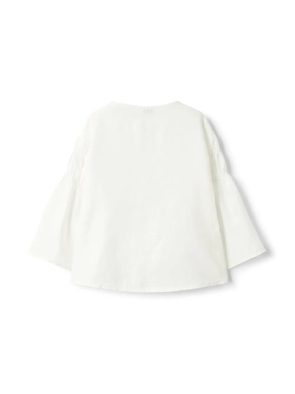 Il Gufo Bell-sleeve Blouse In White
