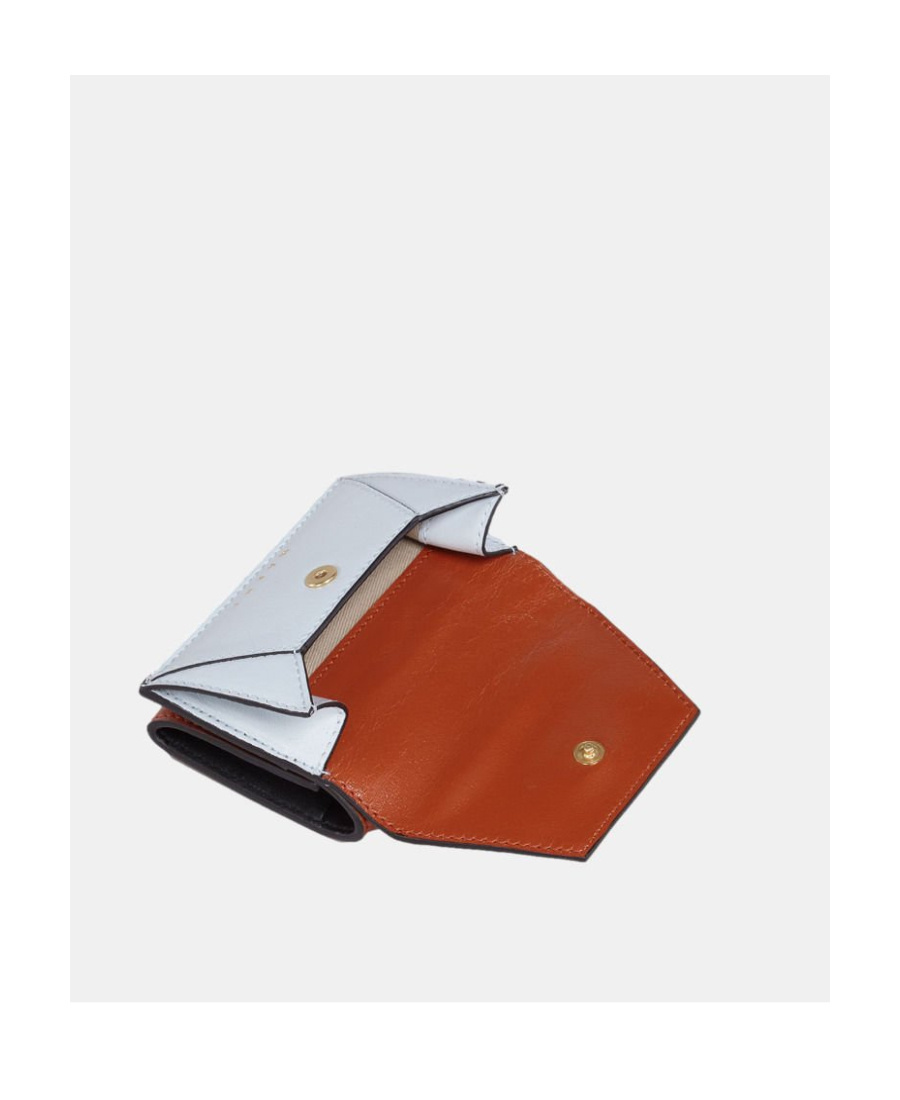 Marni Colour-block Tri-fold Wallet In Brown