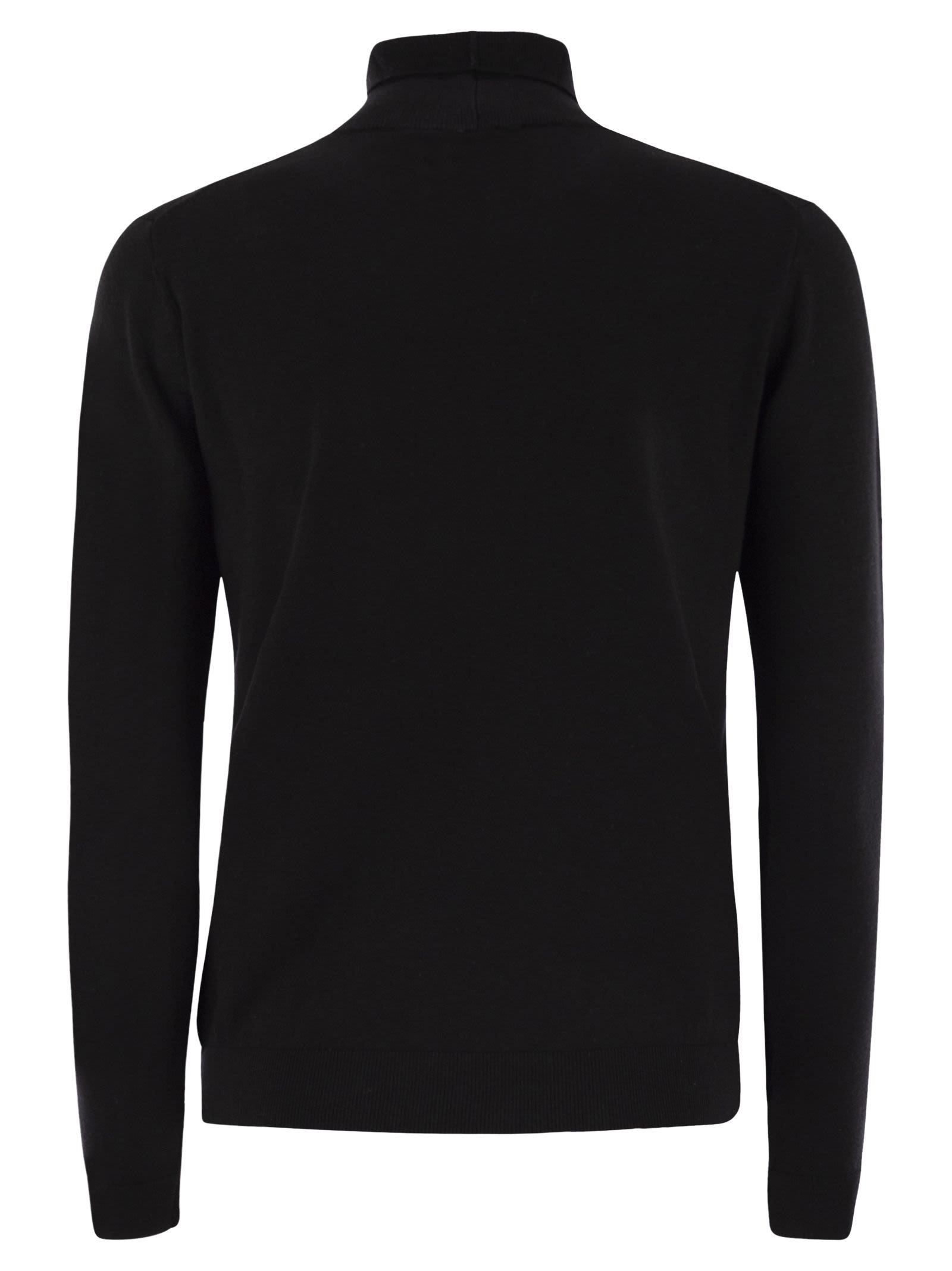 Weekend Max Mara Long-sleeved Sweater In Black