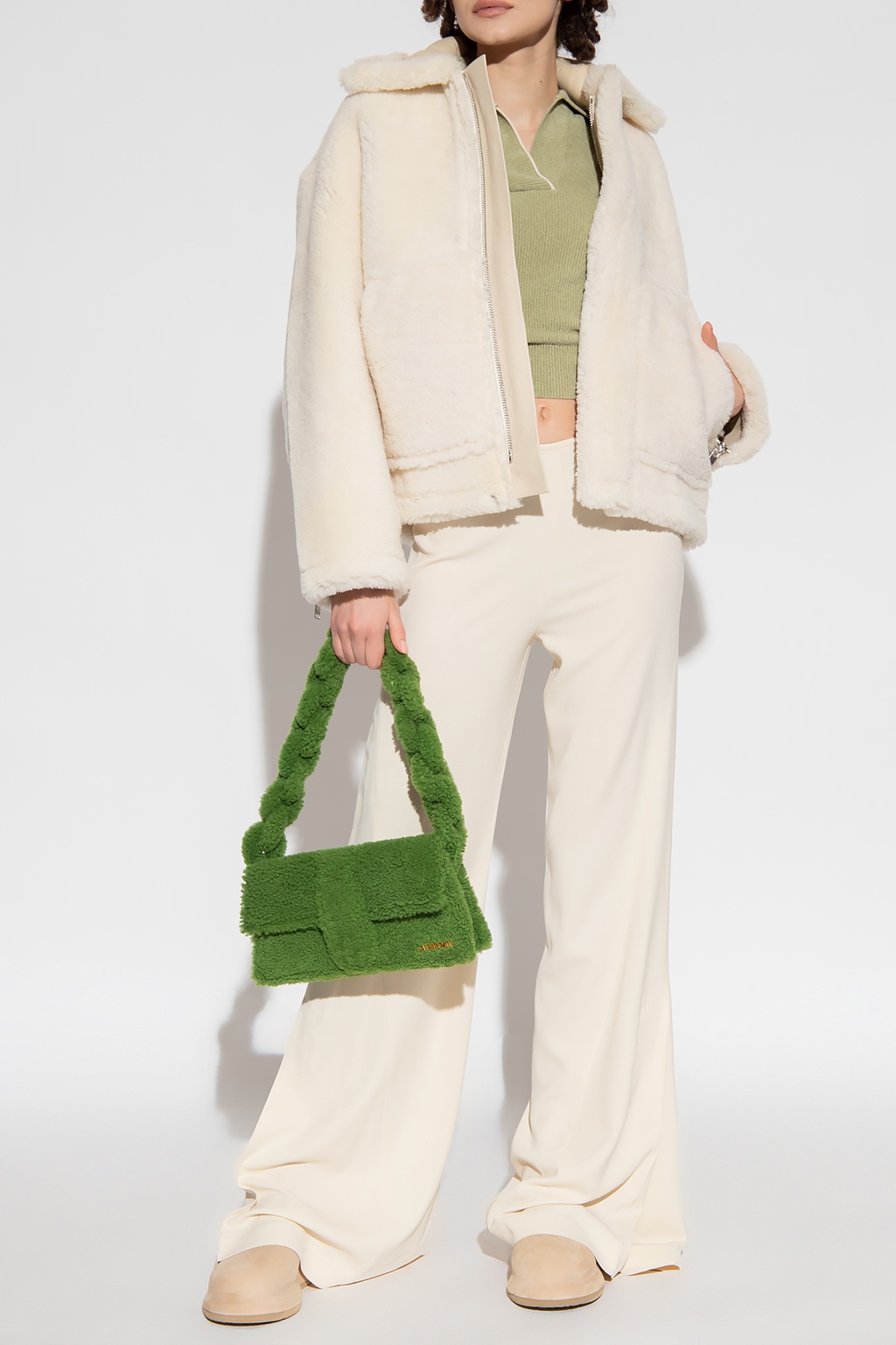 Jacquemus Straight-leg Trousers In White