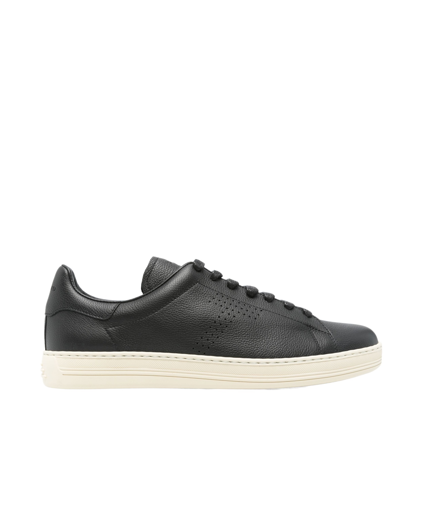 Tom Ford Low-top Leather Sneakers In Black