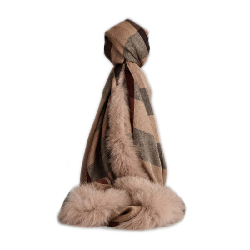 Burberry Spliced Plaid Scarf In Multicolor