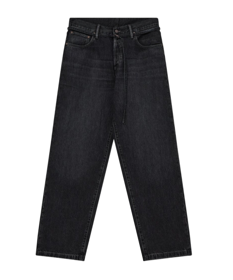 Acne Studios Mid-rise Wide-leg Jeans In Gray