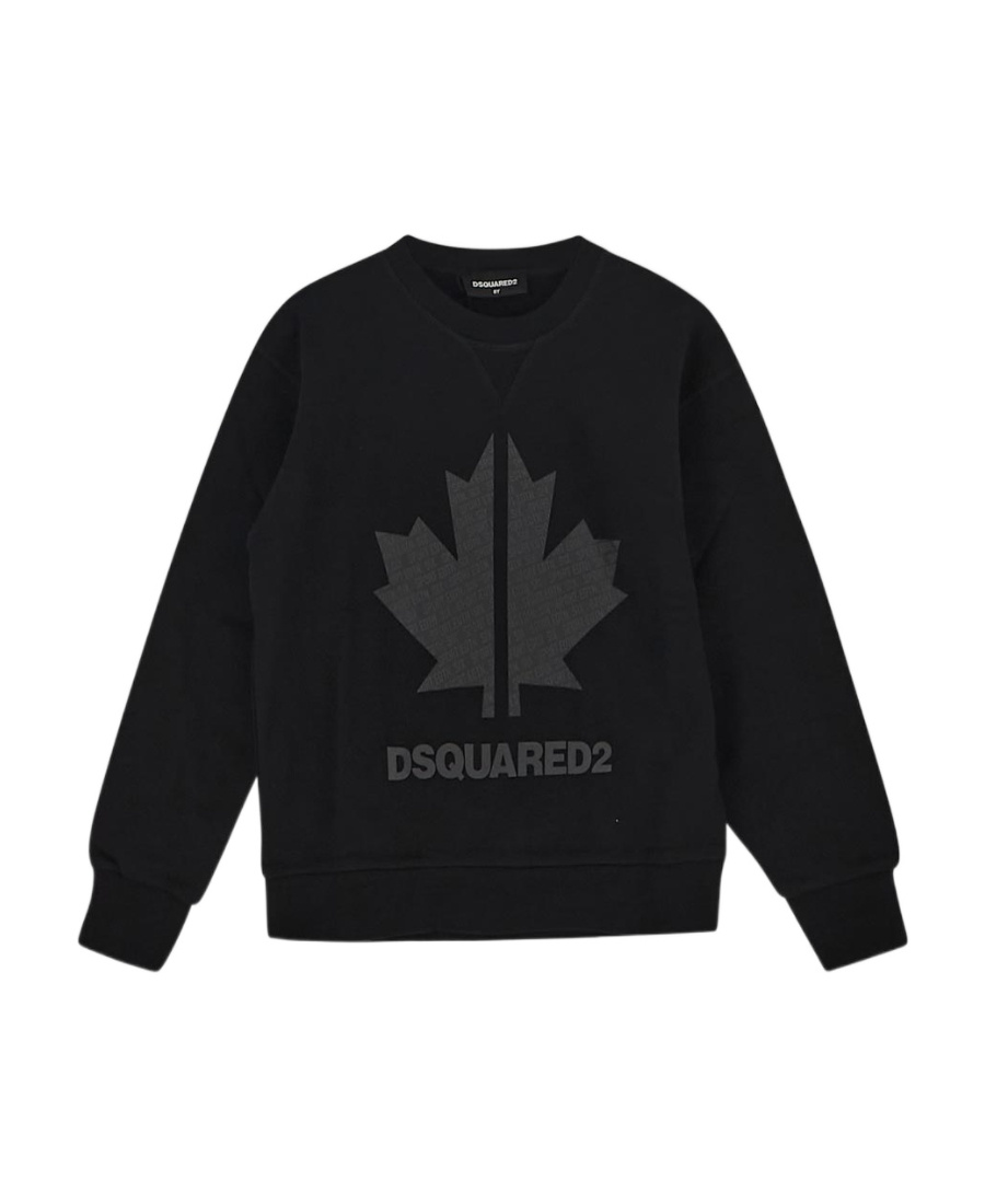 Dsquared2 Logo-print Cotton Sweatshirt In Black