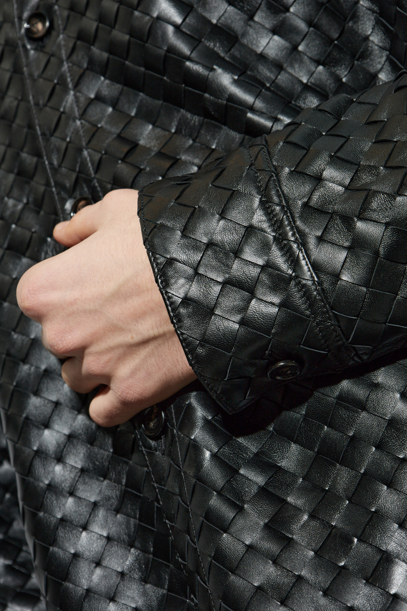 Bottega Veneta Long-sleeved Shirt In Black