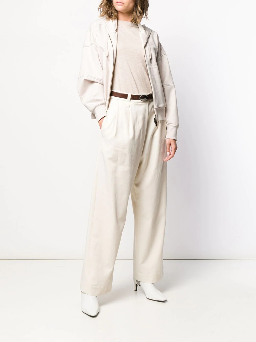 Brunello Cucinelli Relaxed Knitted Top In White