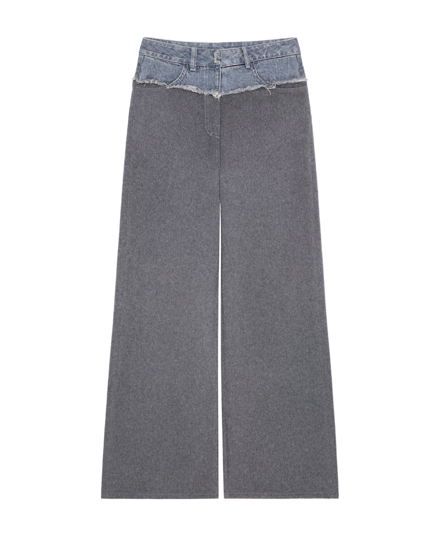 Givenchy Wide-legged Casual Pants In Gray