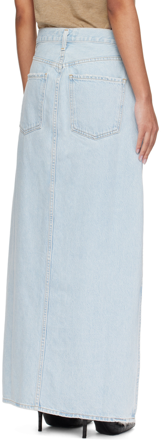 Shop Agolde Astrid Denim Maxi Skirt