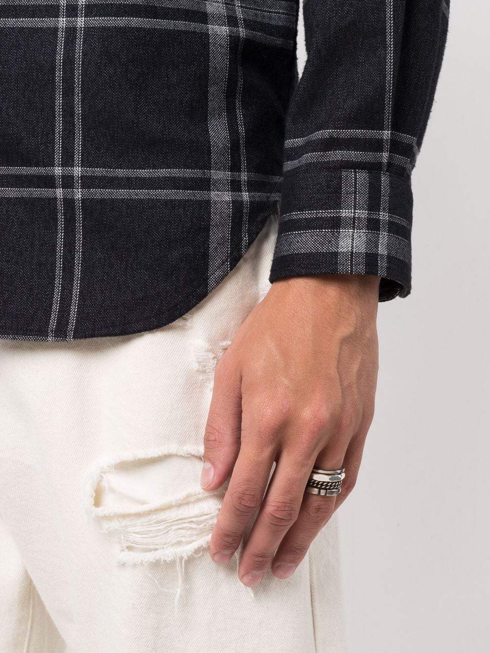Werkstatt:münchen Multi-layer Stacked Rings In White