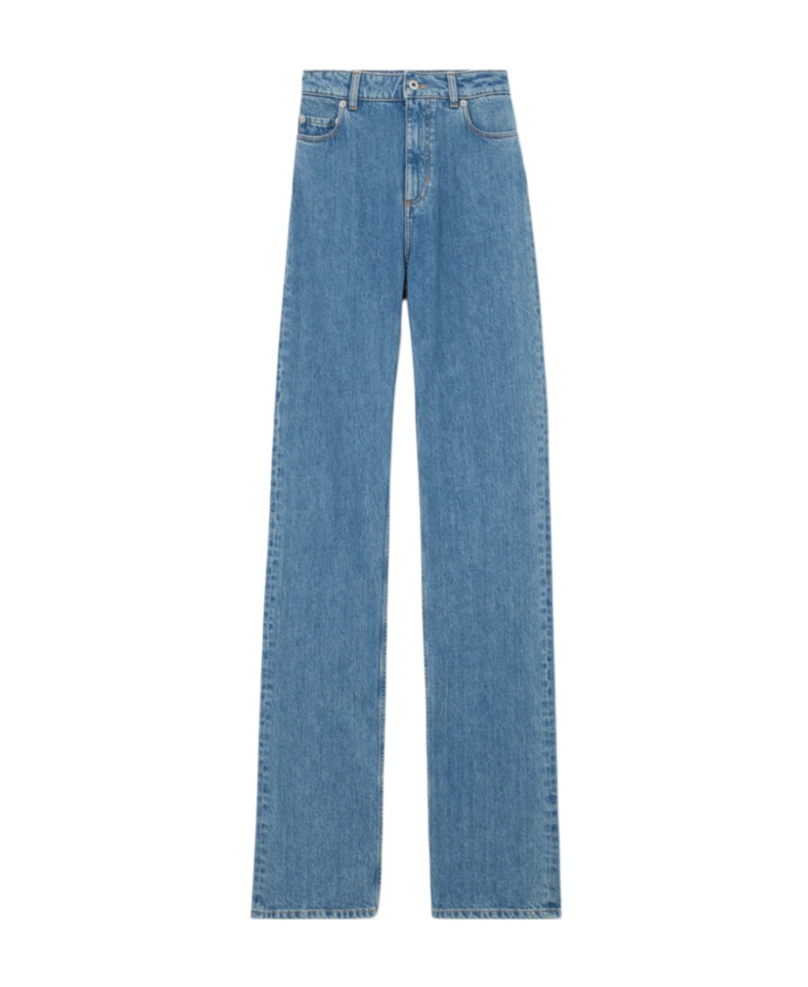 Burberry High-waist Straight-leg Jeans In Blue