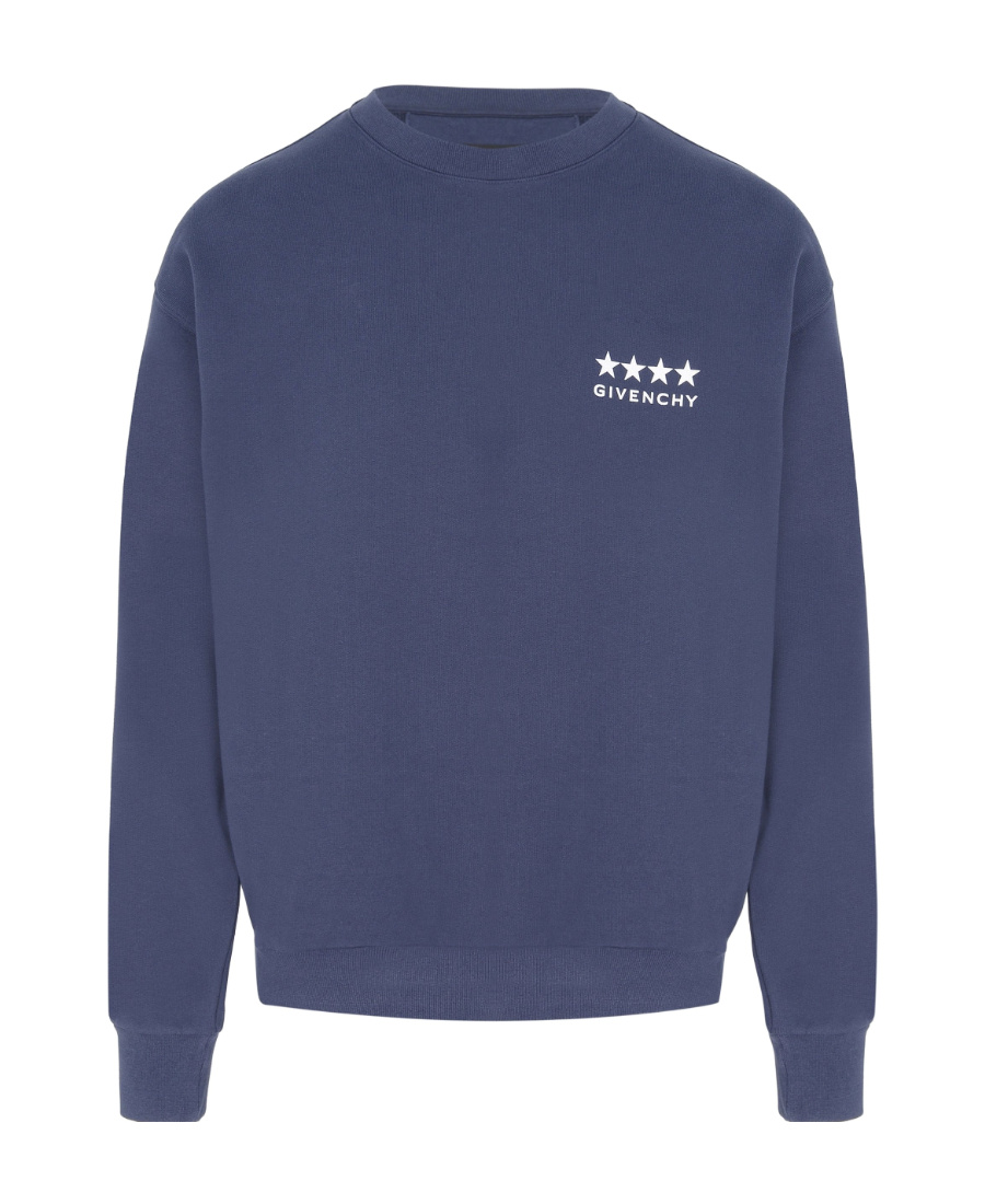 Givenchy Cotton Sweatshirt In Blue