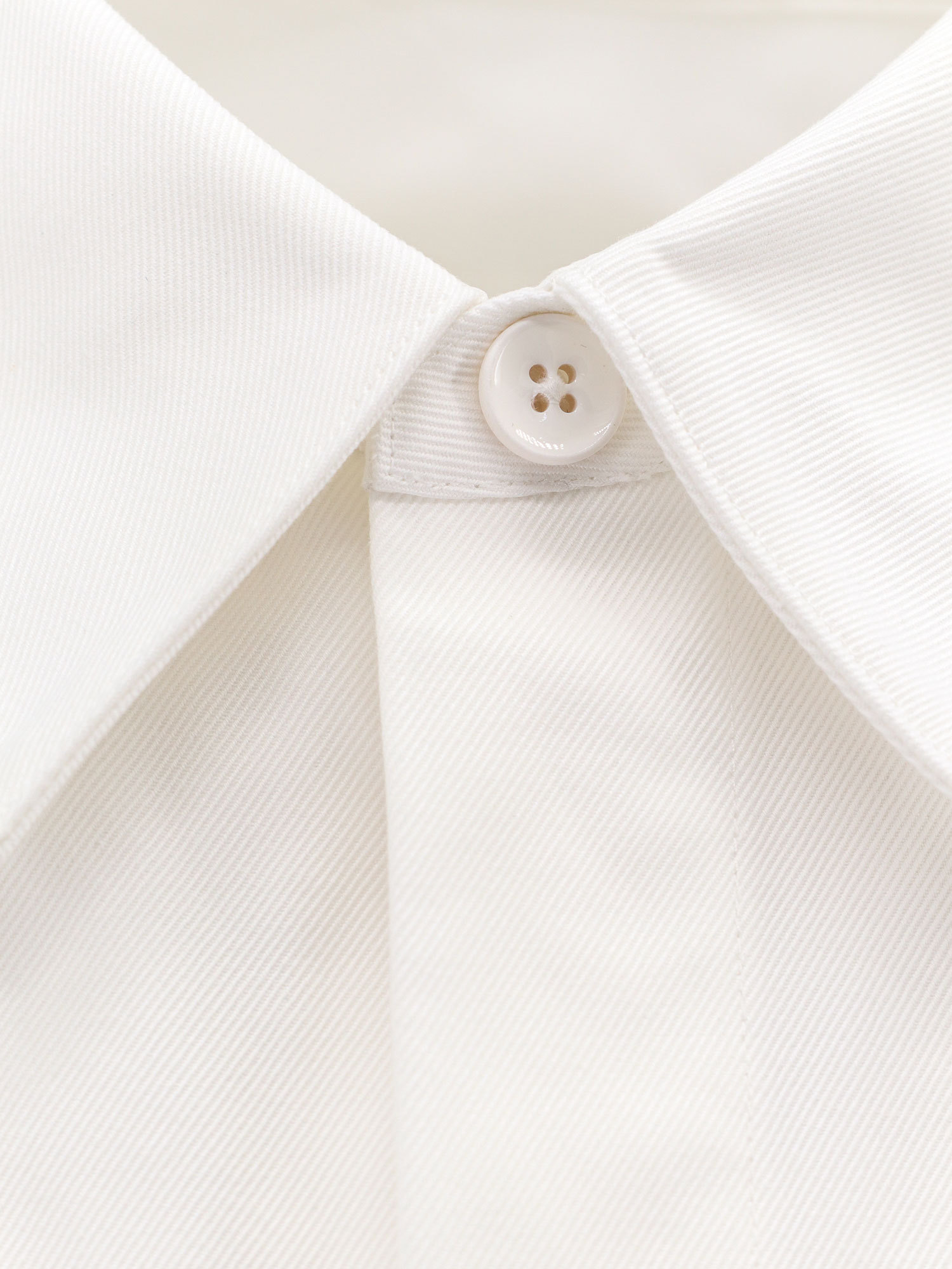 Jil Sander Long-sleeved Shirt With Flap Pockets In Neutral