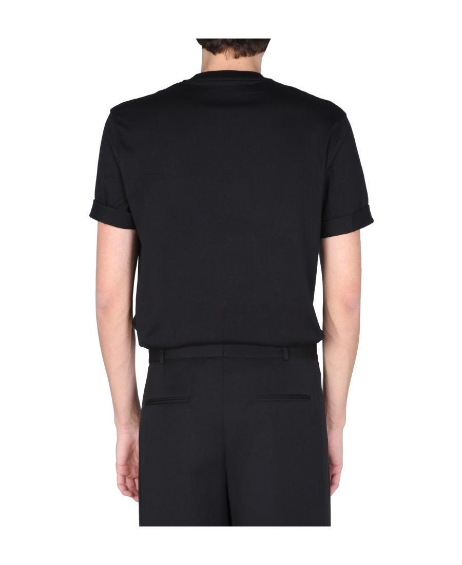 Neil Barrett Flag Bolt Cotton T-shirt In Black