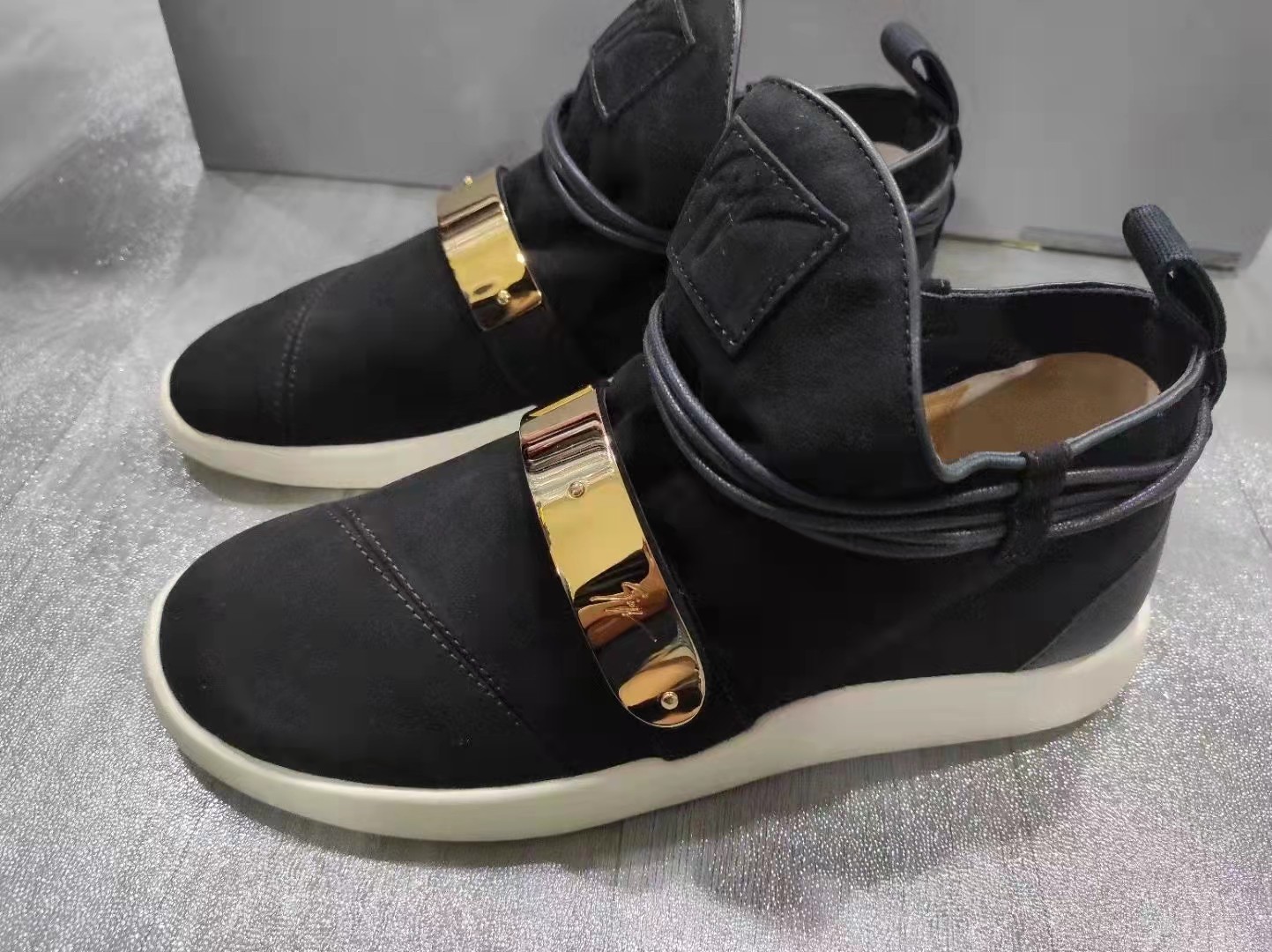 Shop Giuseppe Zanotti Logo Sports Shoes In Black