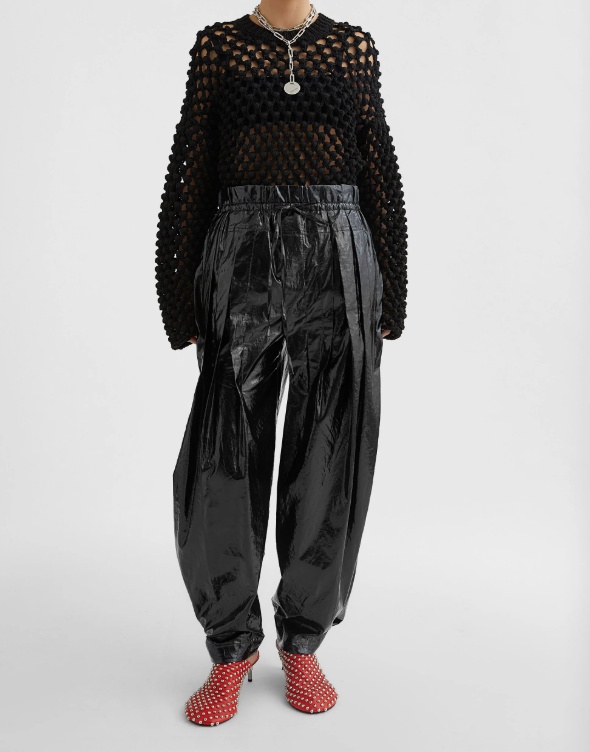 Jil Sander Linen Trousers In Black