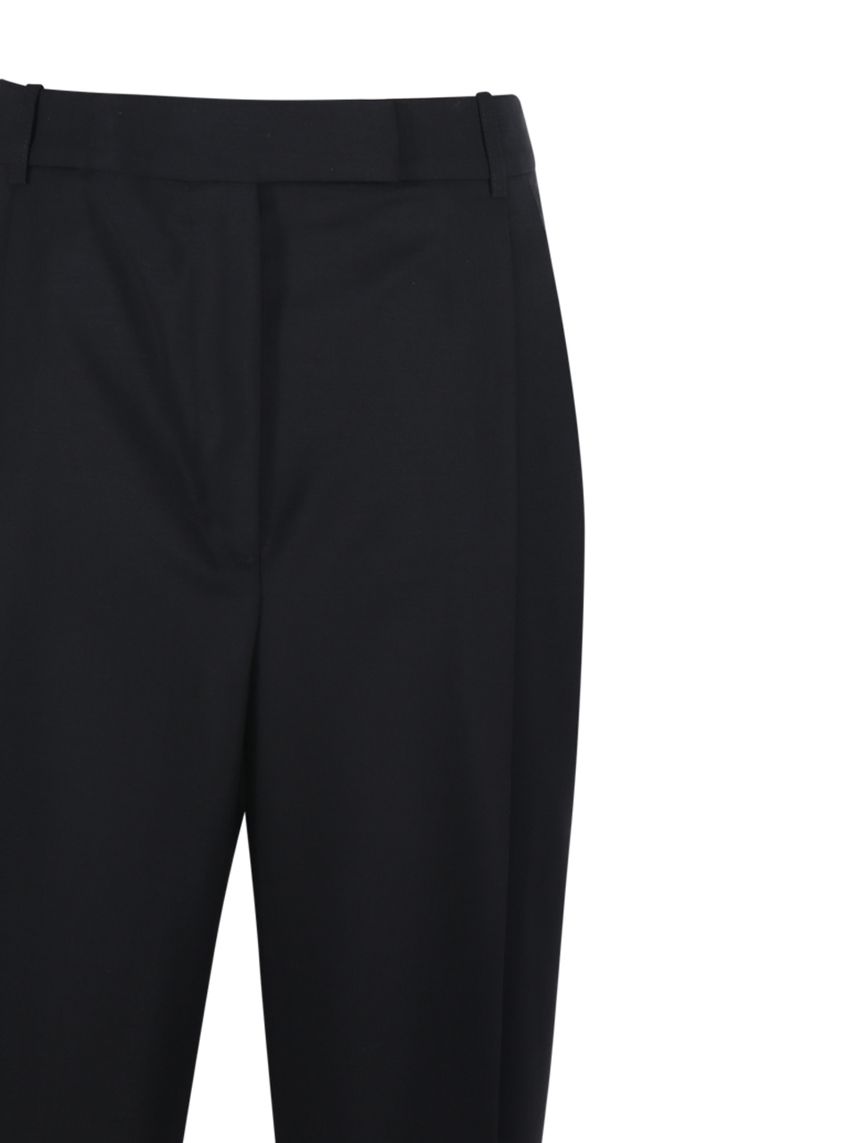 Rohe Róhe Pleated Wool And Mohair Wide-leg Pants In Black