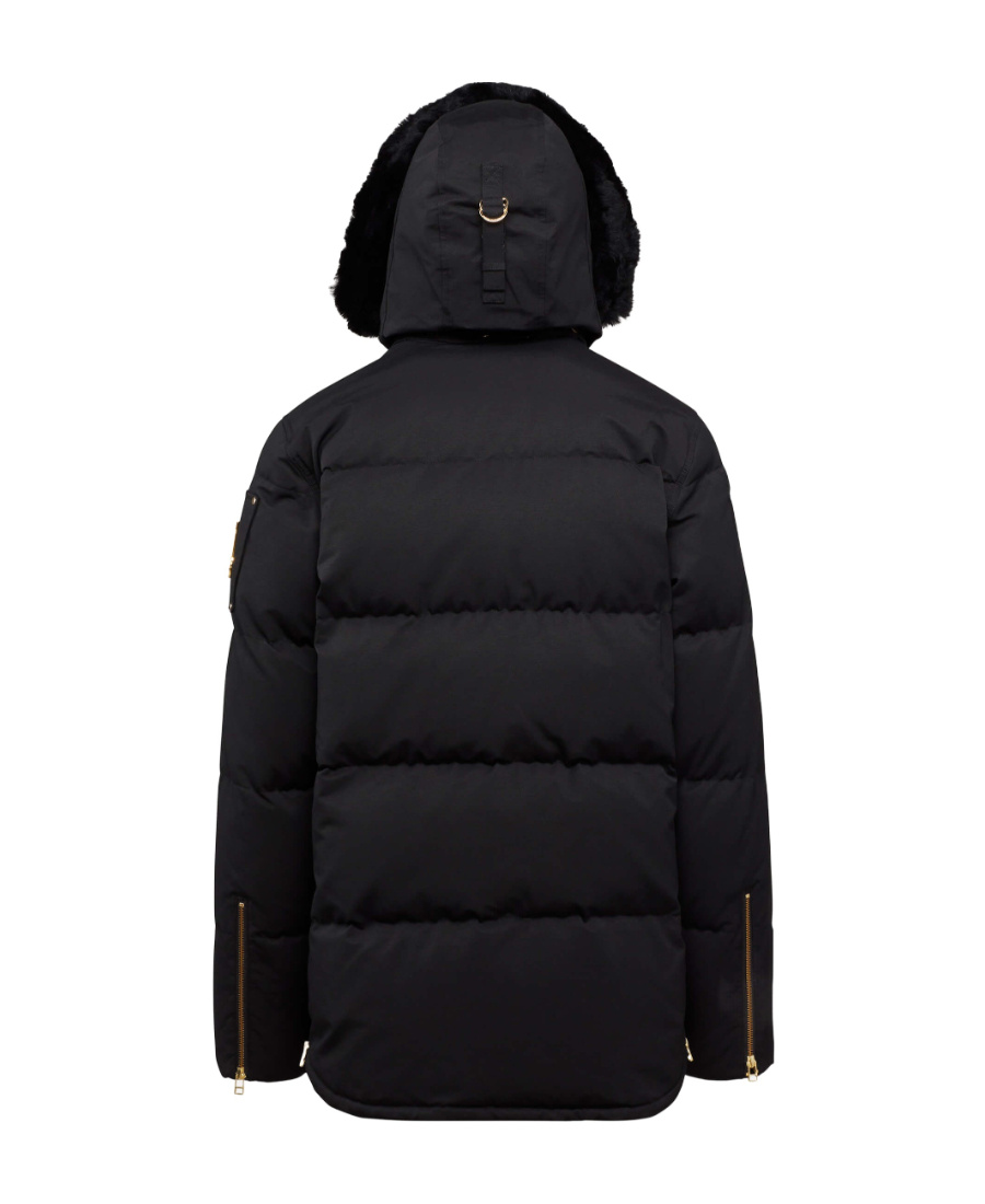 Moose Knuckles 3q Detachable-hood Padded Jacket In Black