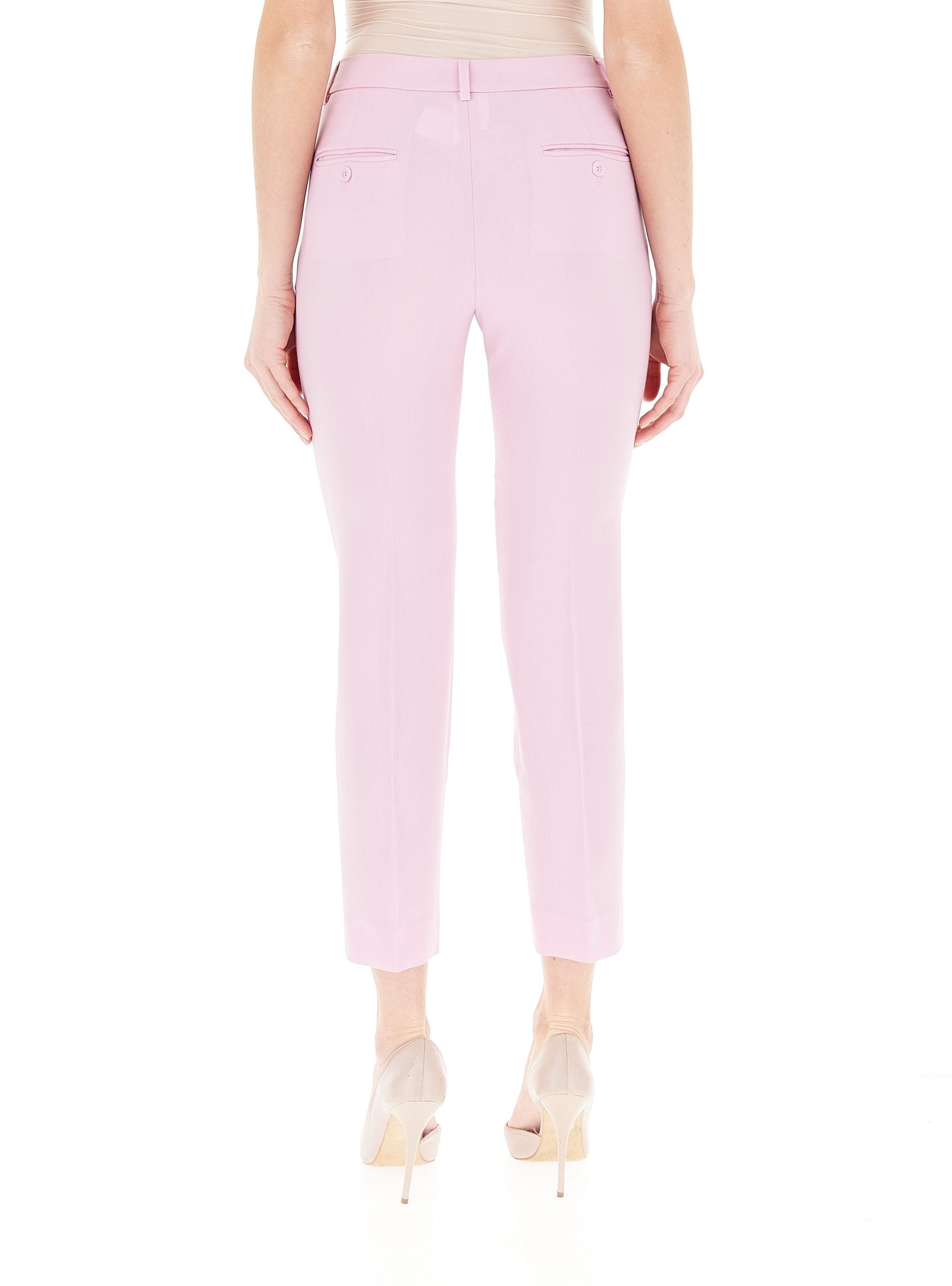 Weekend Max Mara Casual Pants With Belt Loops In Pink
